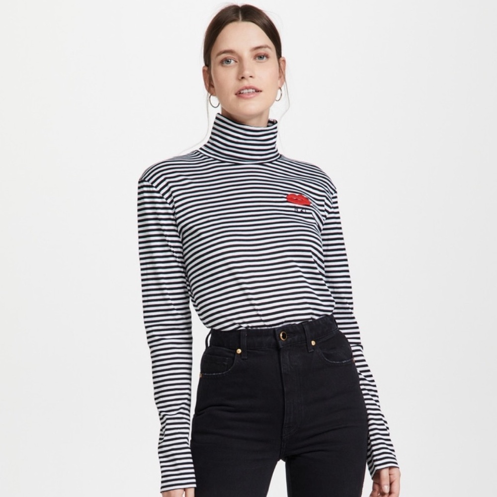 No. 21 Striped Turtleneck